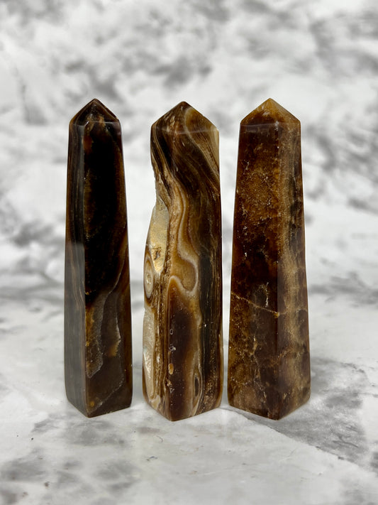 Chocolate Calcite Mini Tower