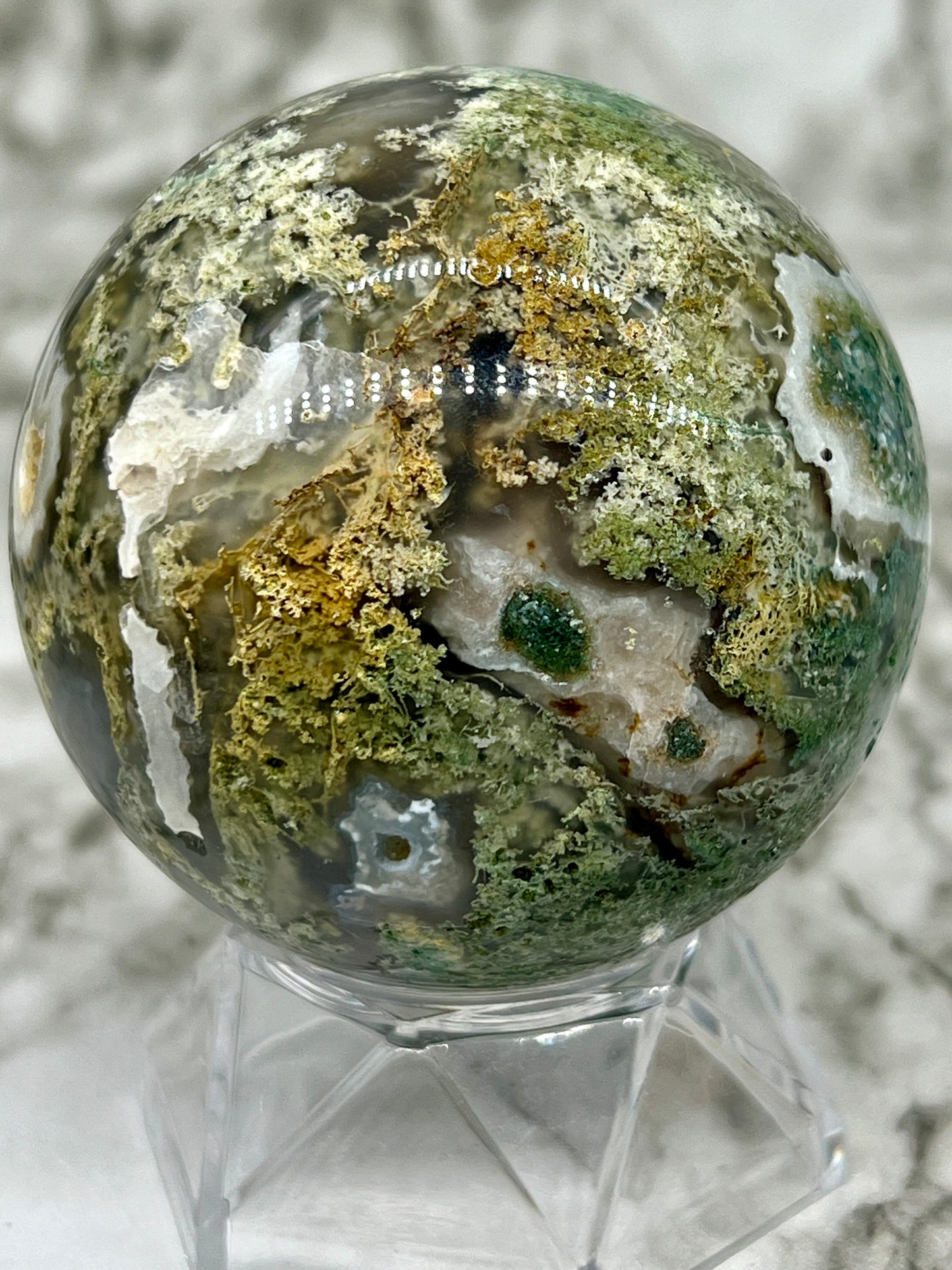 Moss Agate Sphere