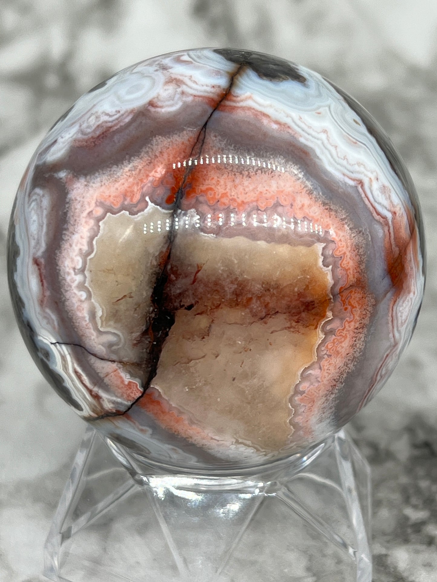 Mexico Crazy Lace Agate Sphere