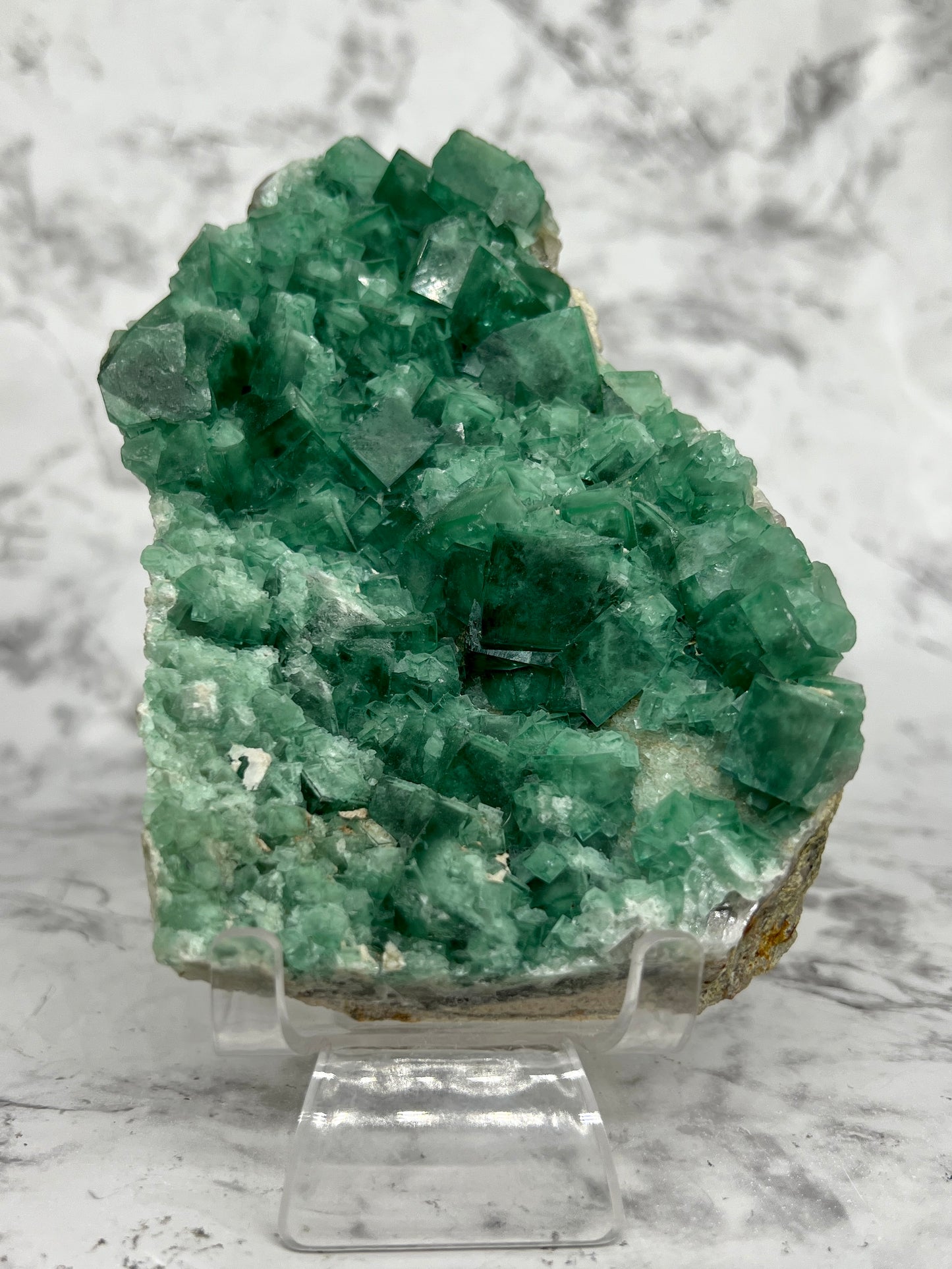 Raw Green Heliofluorite Specimen