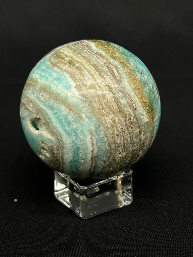 Blue Aragonite & Smithsonite Sphere