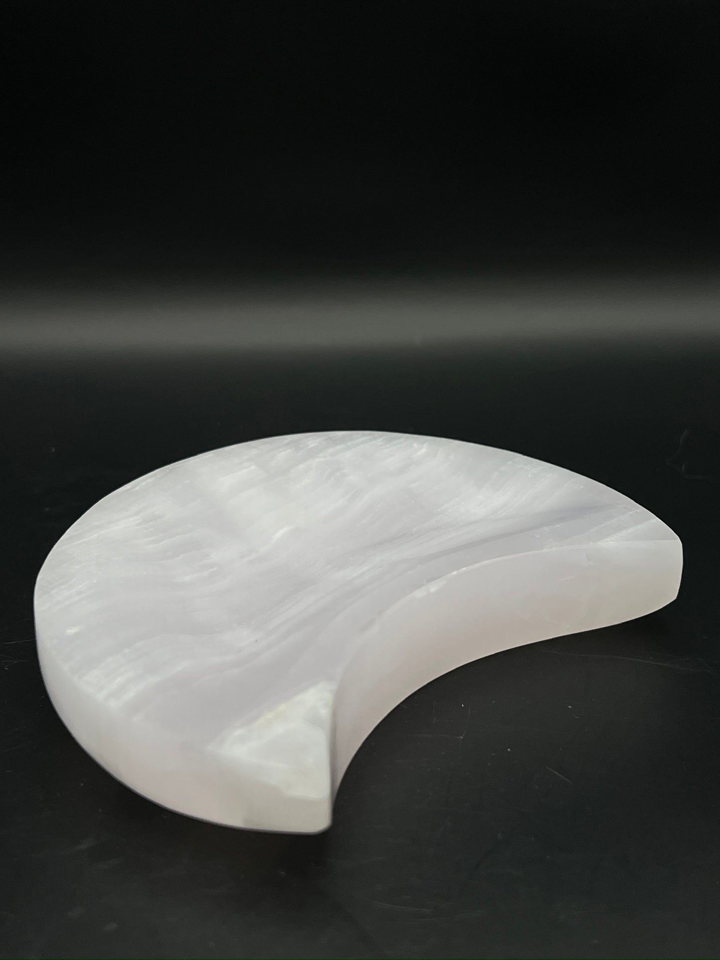 UV-Reactive Pink Mangano Moon Bowl / Carving