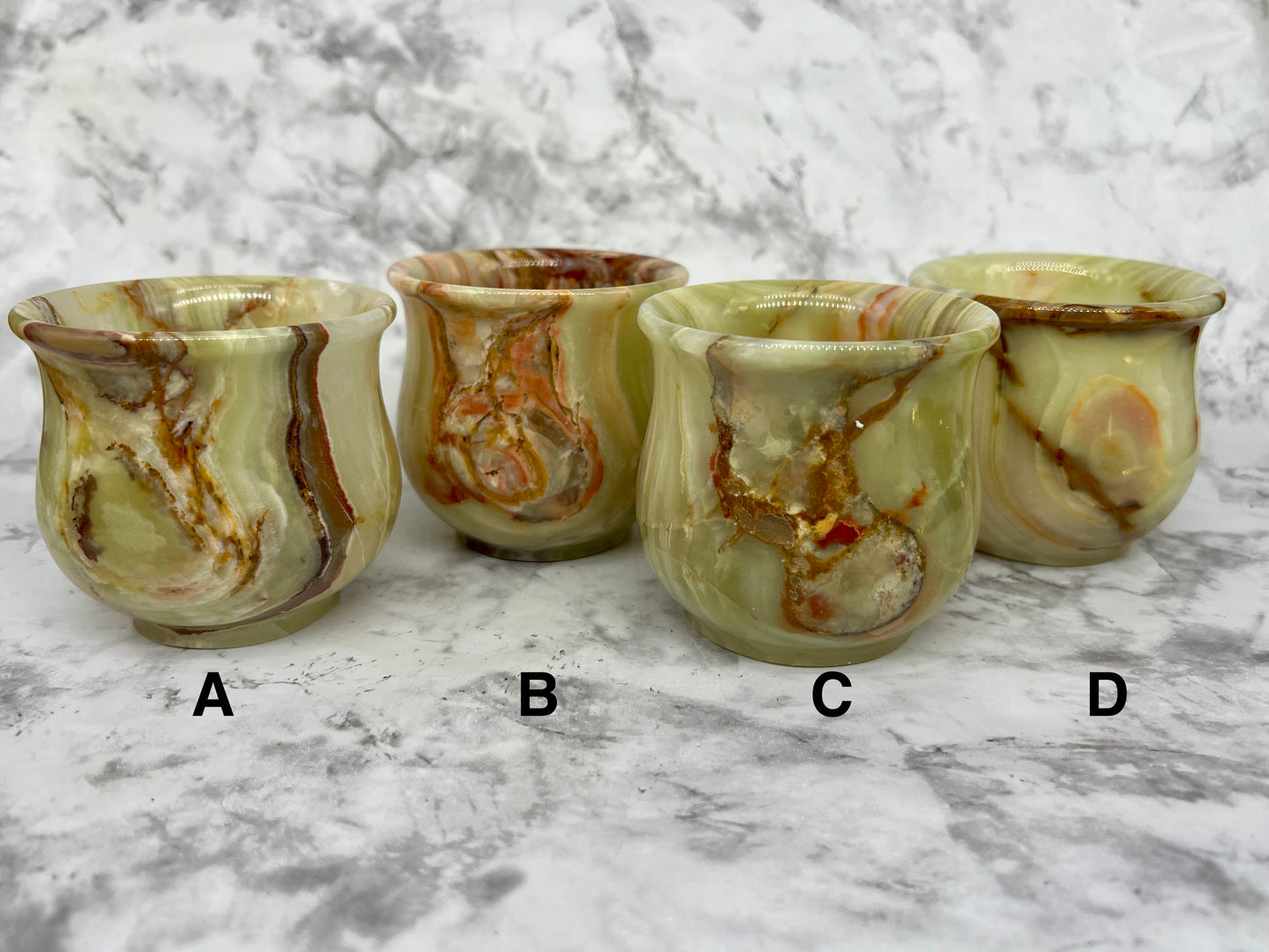 Green Onyx Cup/Pot Carving