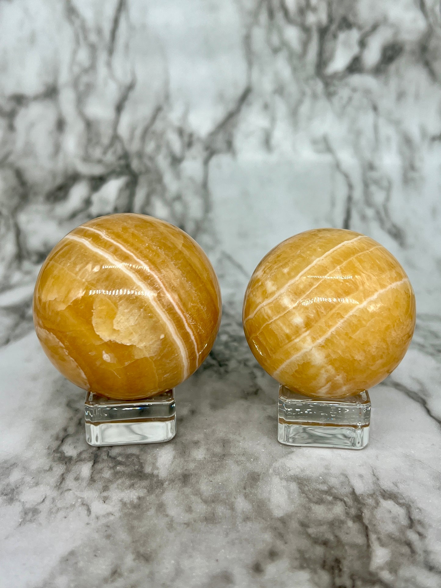 Orange Calcite Sphere