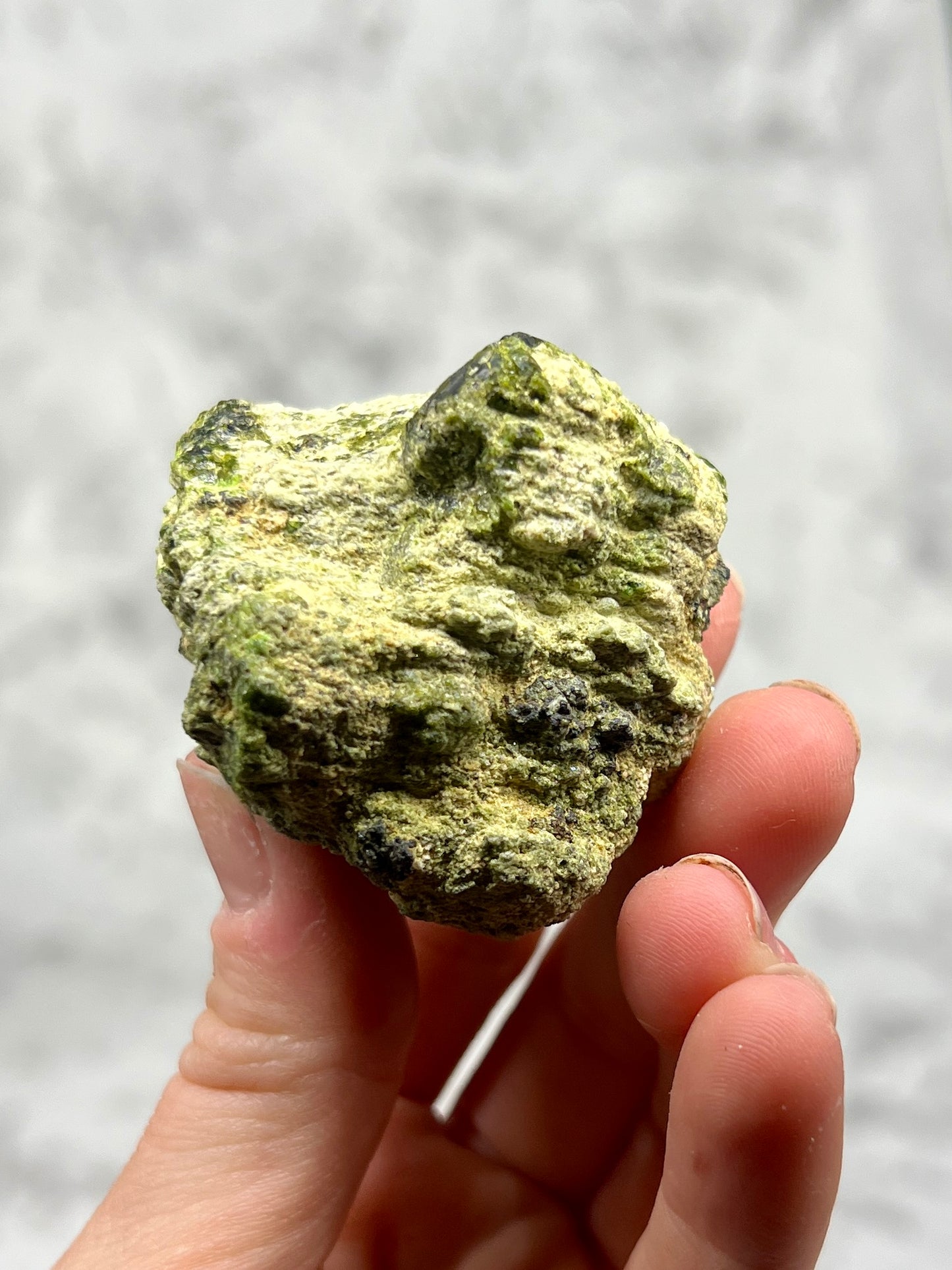 Green Garnet Specimen