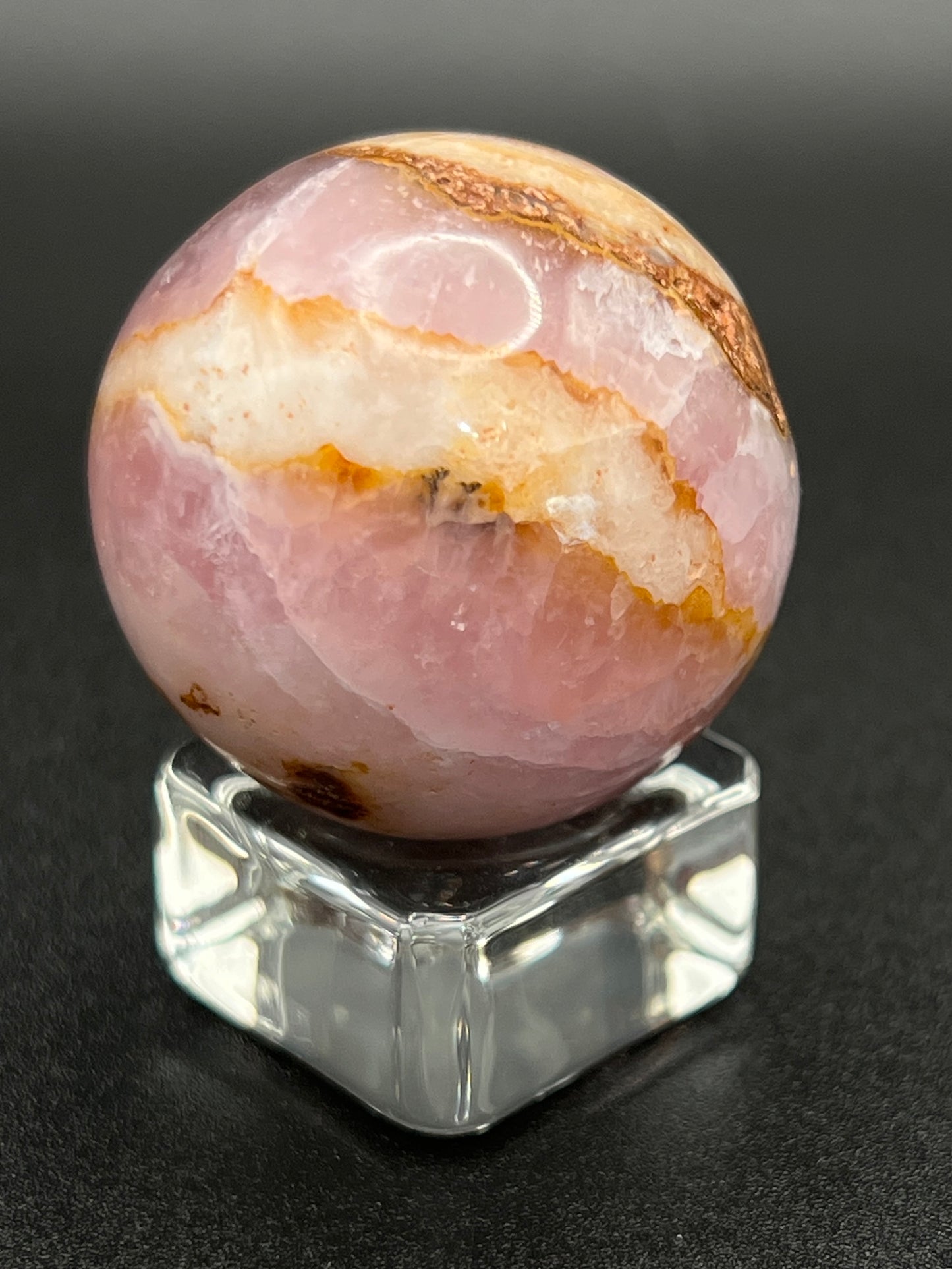 Pink Aragonite Sphere ✦Rare find✦