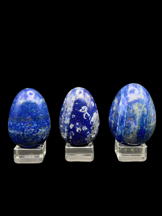 High Quality UV-Reactive Lapis Egg Carving