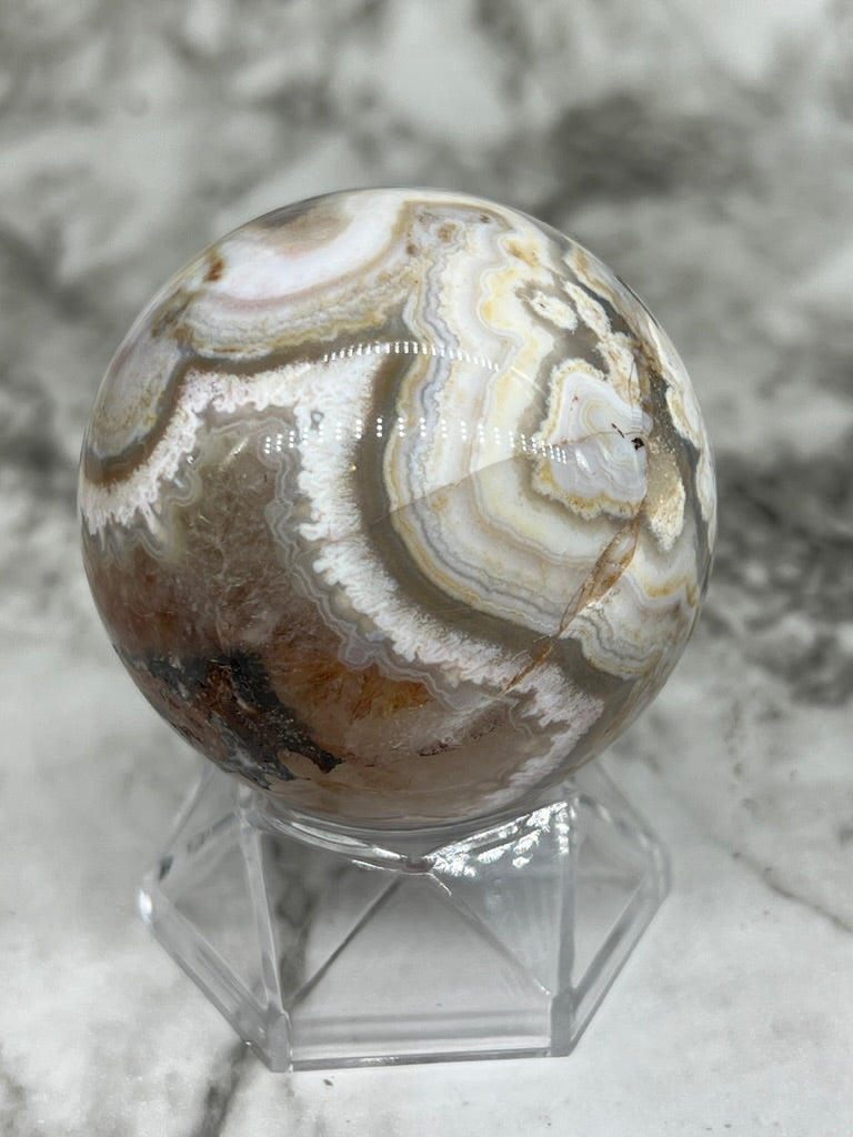 Mexico Crazy Lace Agate Sphere