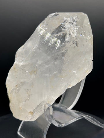 Clear Quartz Specimen with Rainbow Inclusions