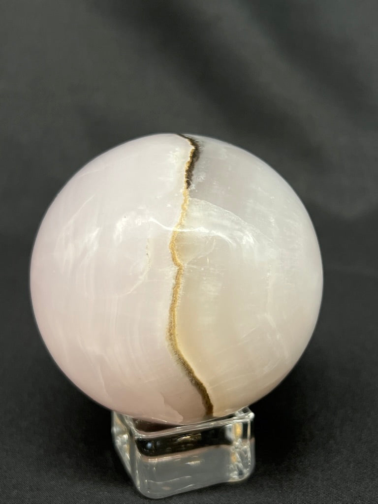 UV-Reactive Smokey-Pink Mangano Sphere