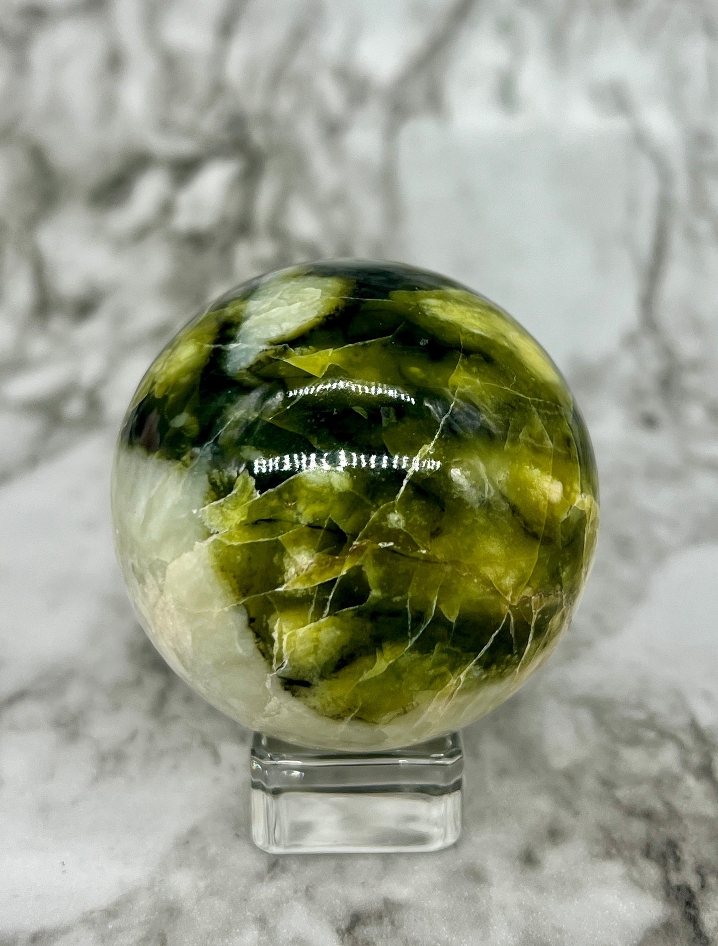 Rutile Serpentine Sphere