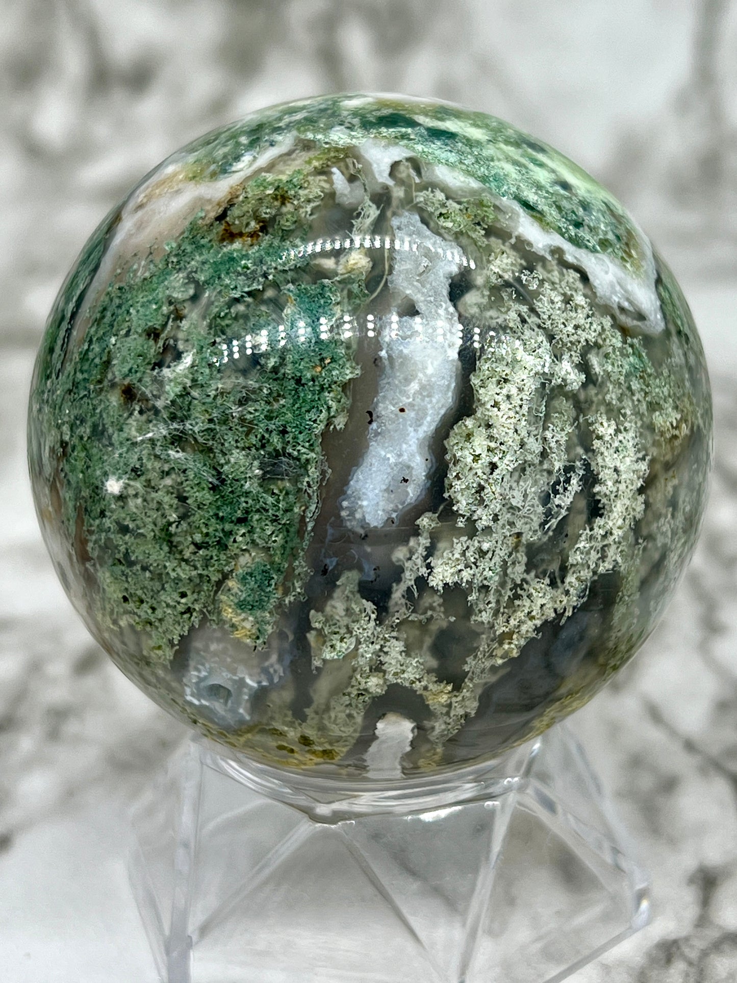 Moss Agate Sphere