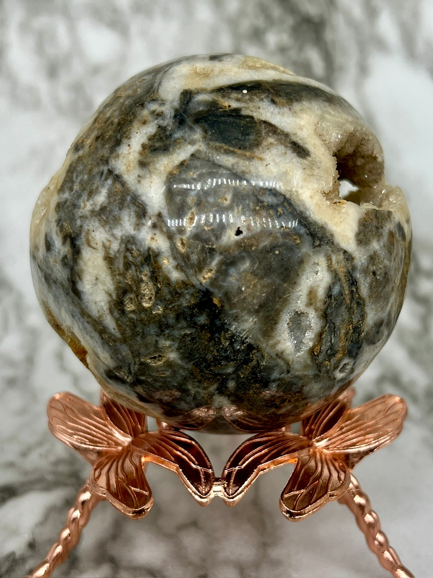 Sphalerite Druzy Sphere