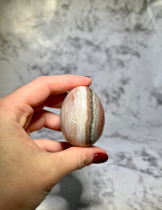 Pink Banded Onyx Egg