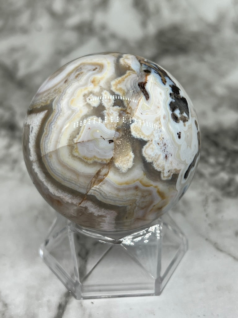 Mexico Crazy Lace Agate Sphere