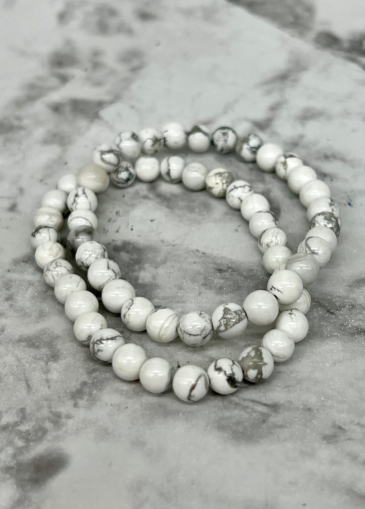 Howlite 6mm Bracelet