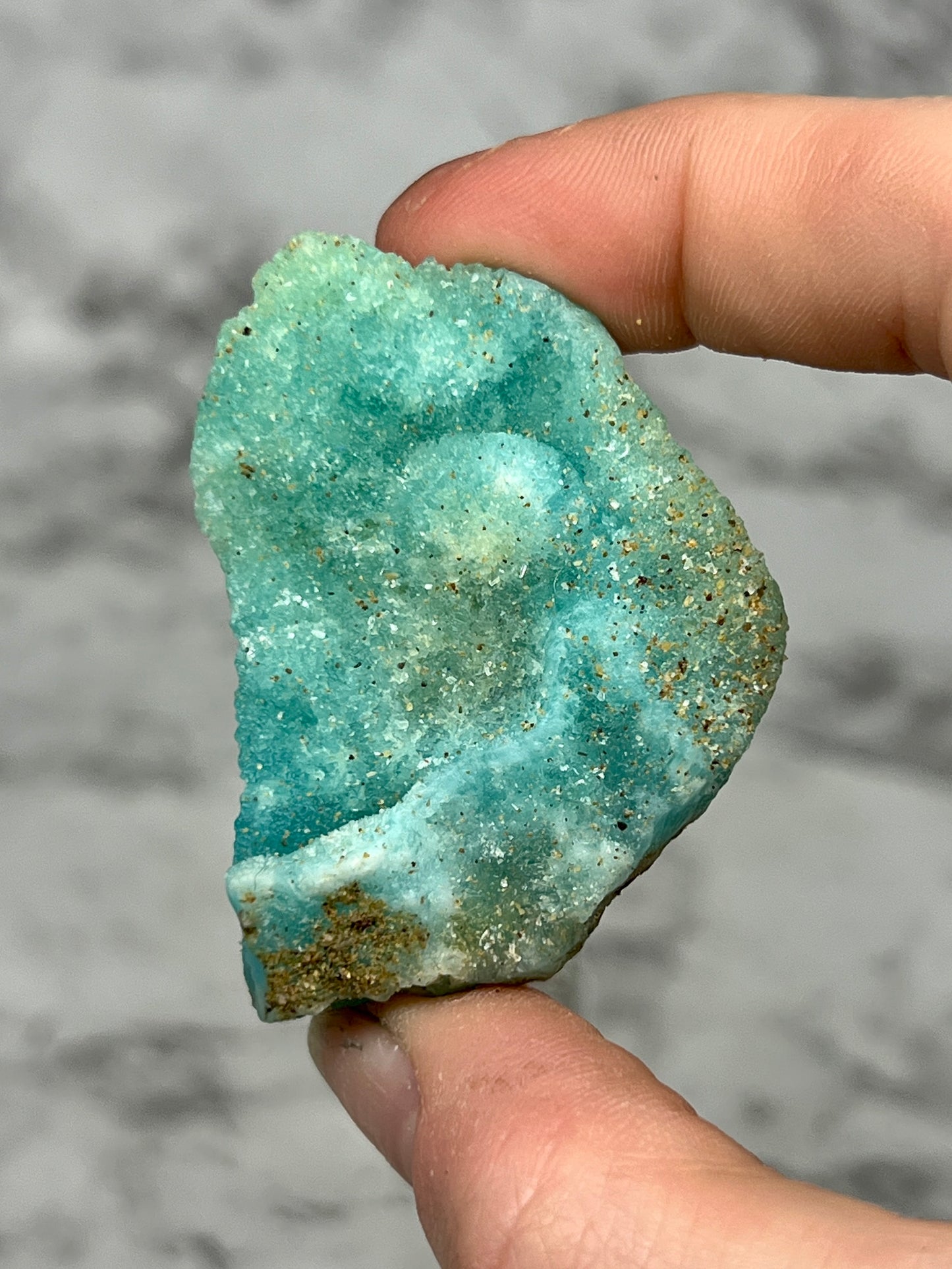 Blue Aragonite Specimen