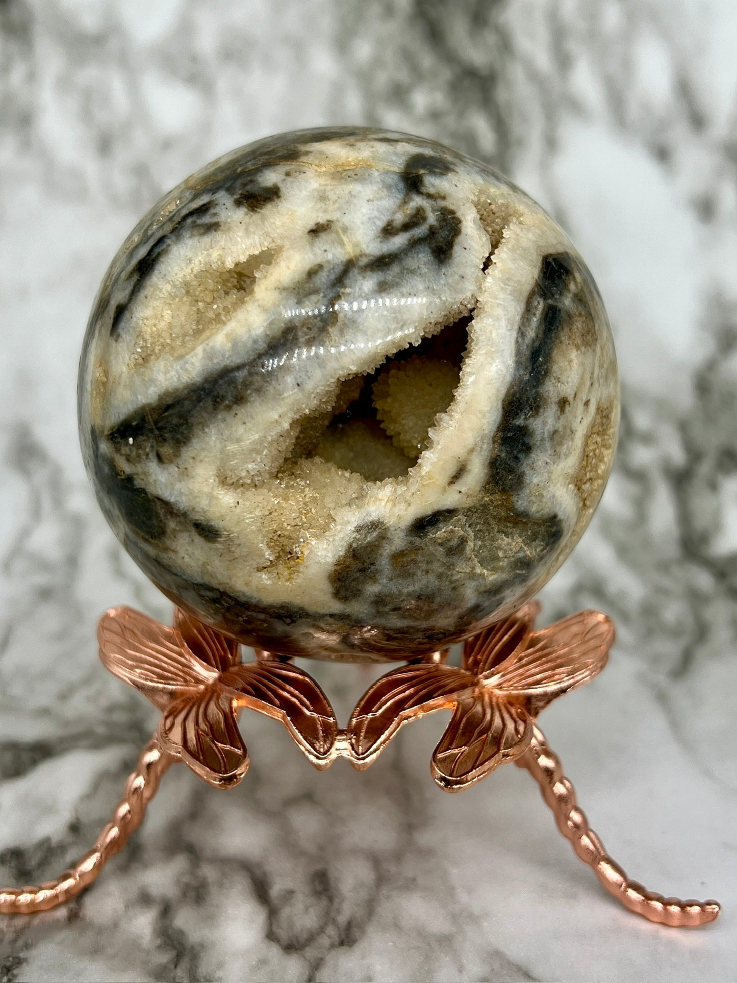 Sphalerite Druzy Sphere