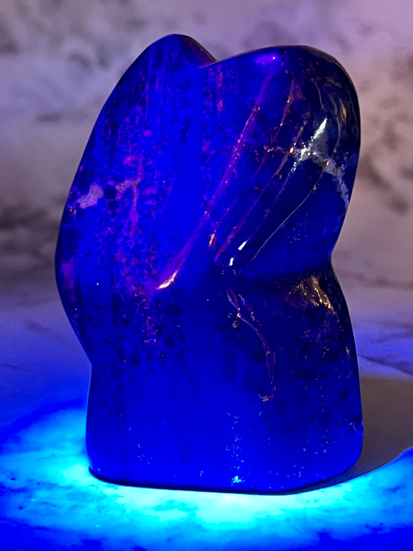 UV-Reactive Lapis Freeform