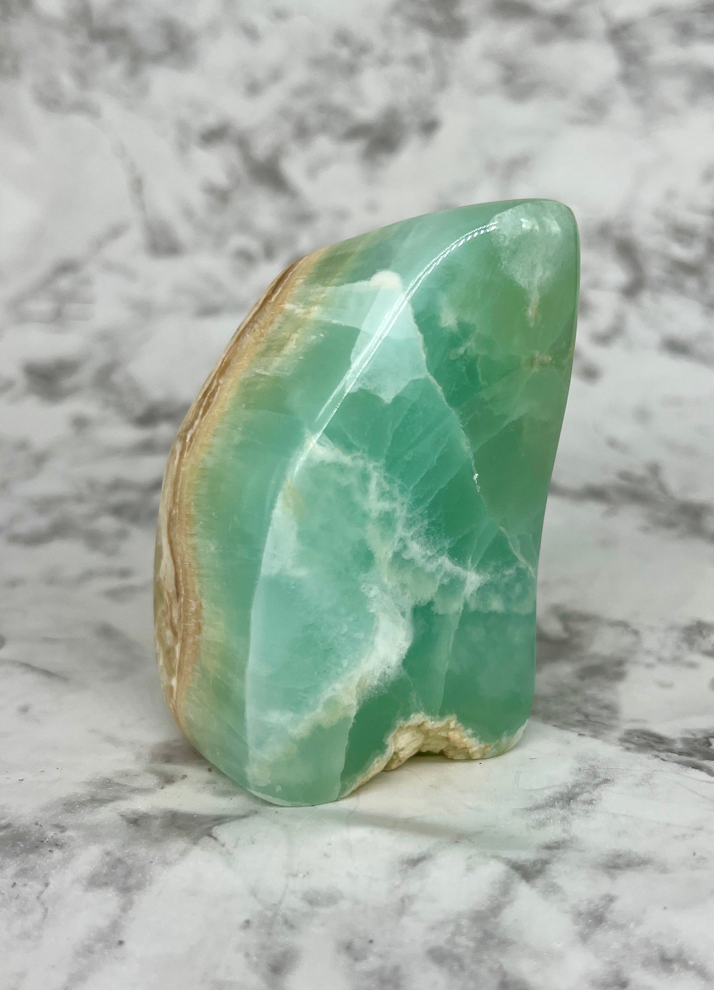 Aqua Caribbean Calcite Freeform