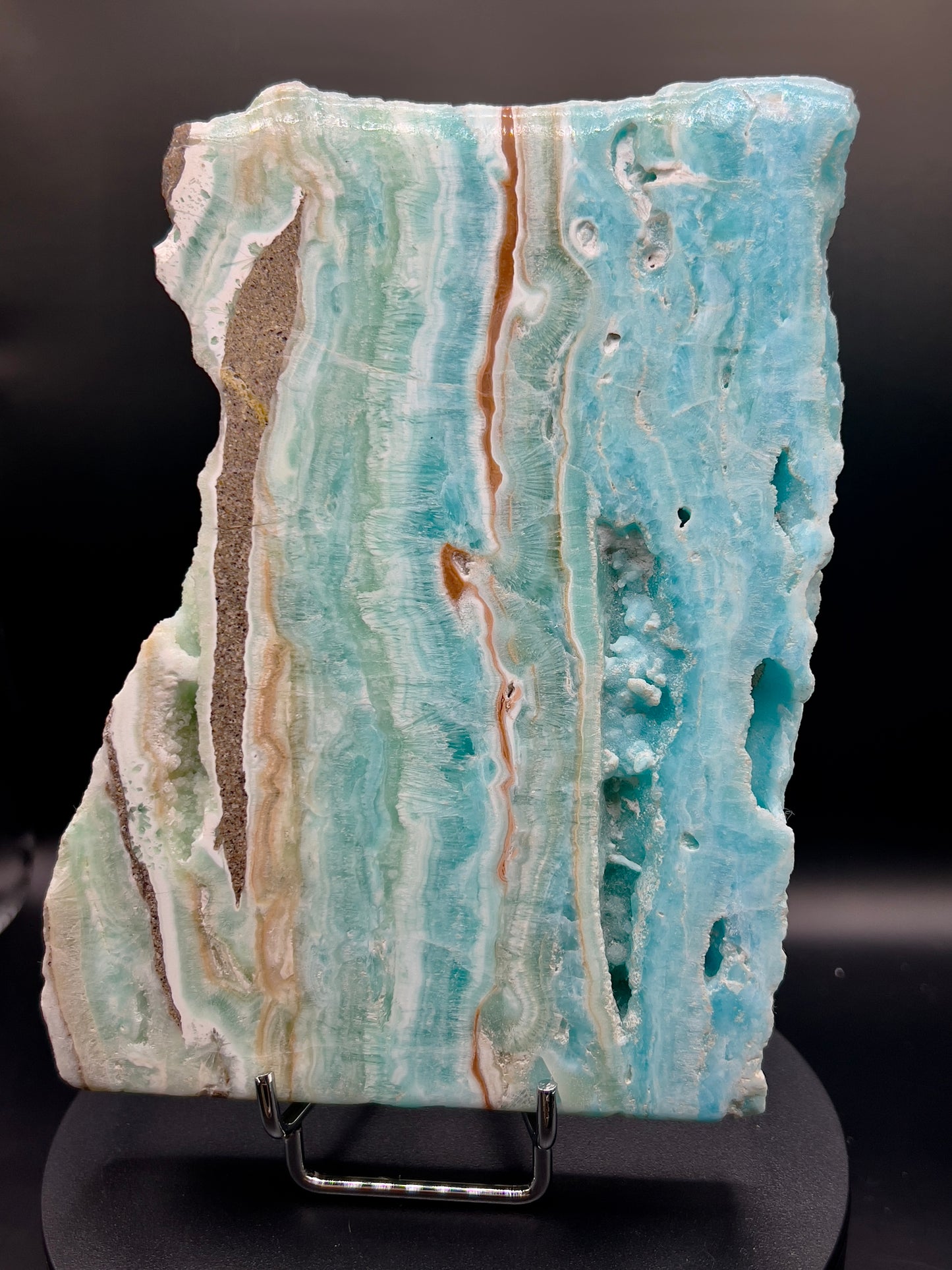 Blue Aragonite & Smithsonite Slab / Freeform