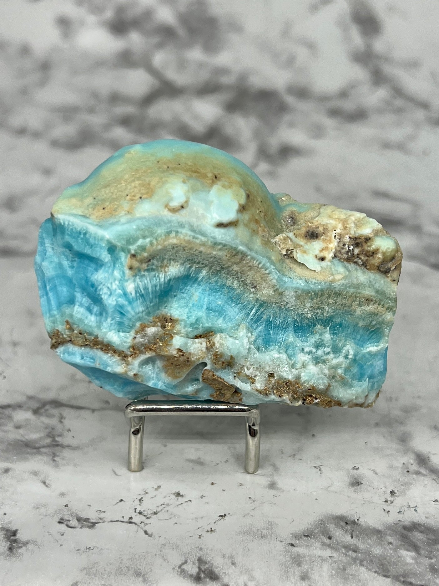 Blue Aragonite Specimen