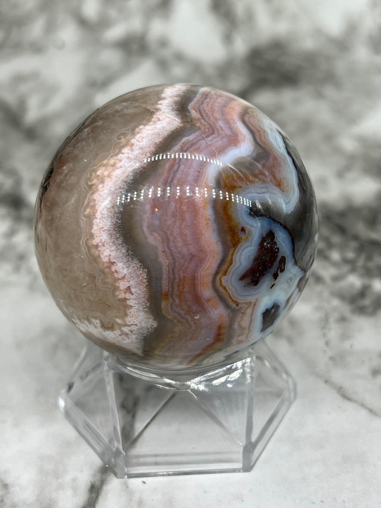 Mexico Crazy Lace Agate Sphere