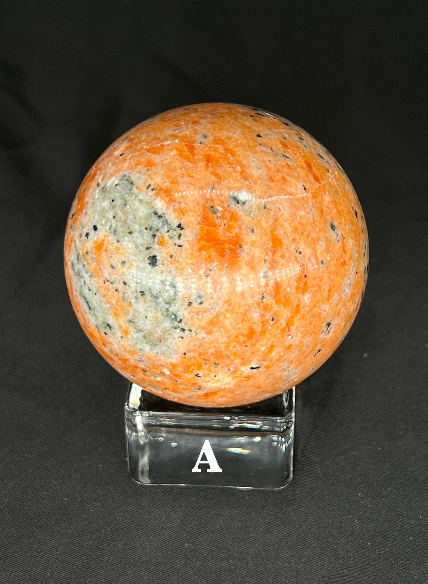 Sunstone with Apatite Sphere