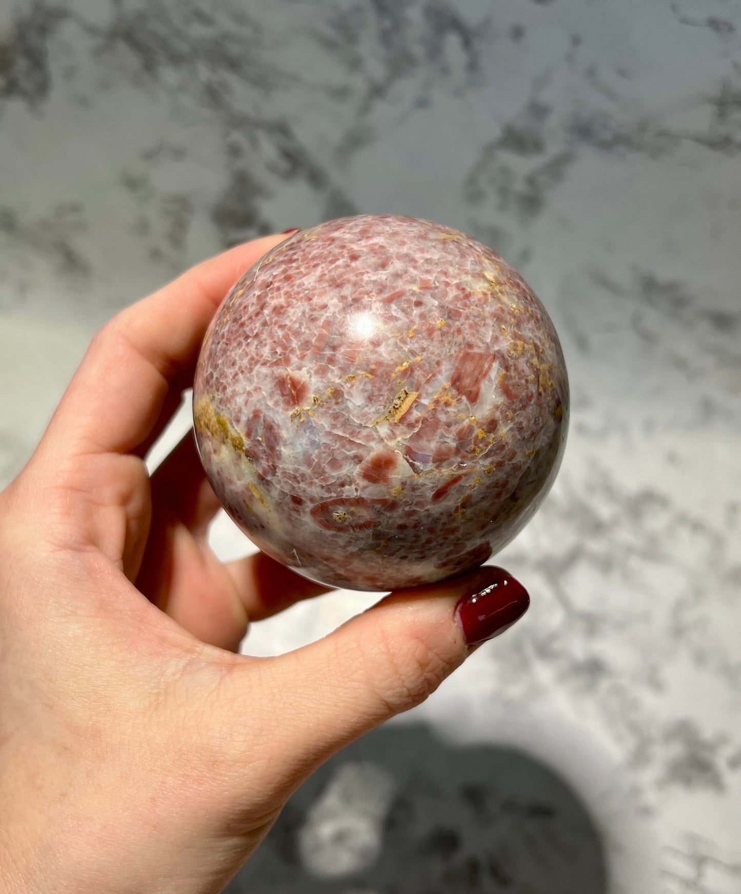 Strawberry Jasper Sphere