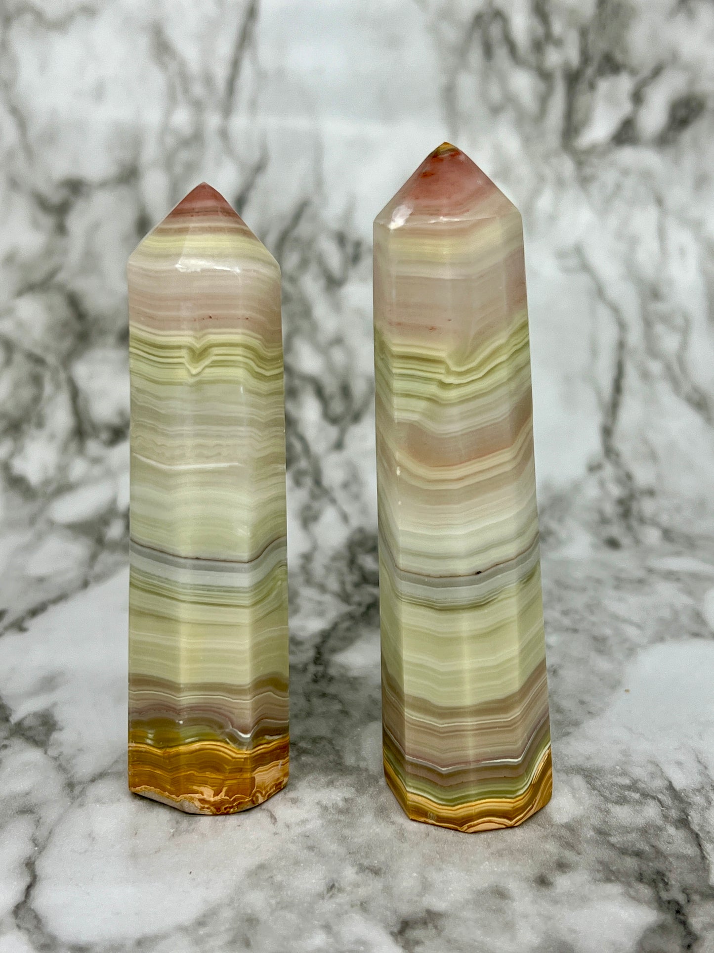 Pink Banded Onyx Point