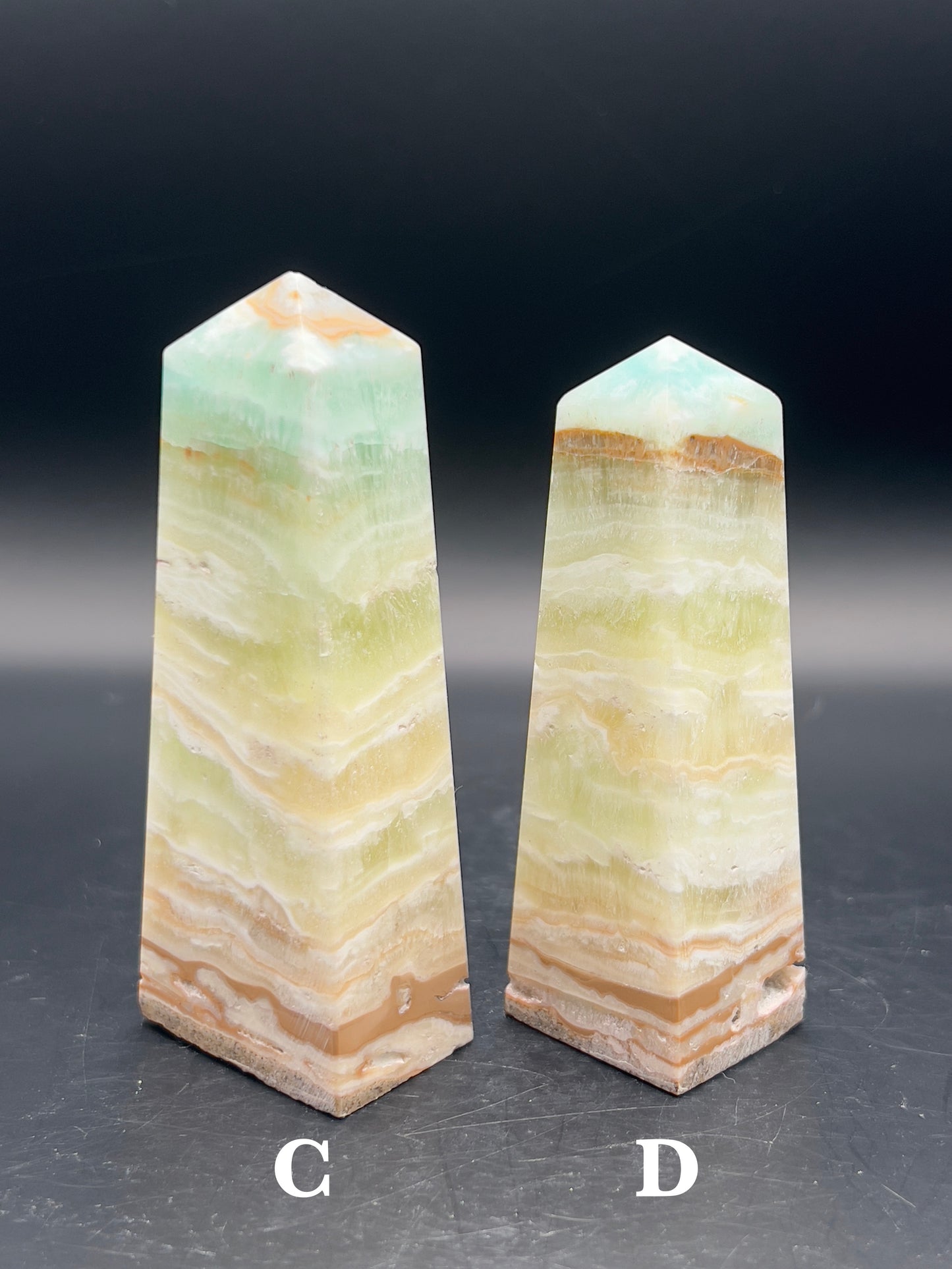 Caribbean & Lemon Calcite Tower