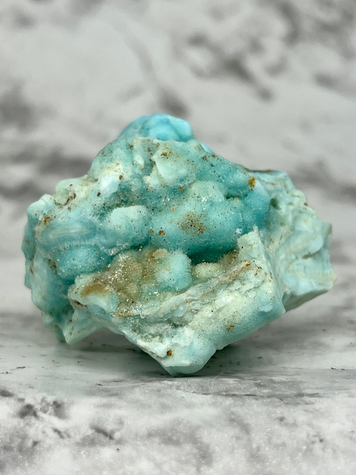 Blue Aragonite Unique Specimen