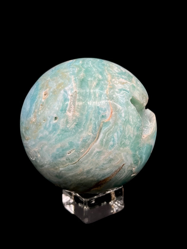 Blue Aragonite & Smithsonite Sphere