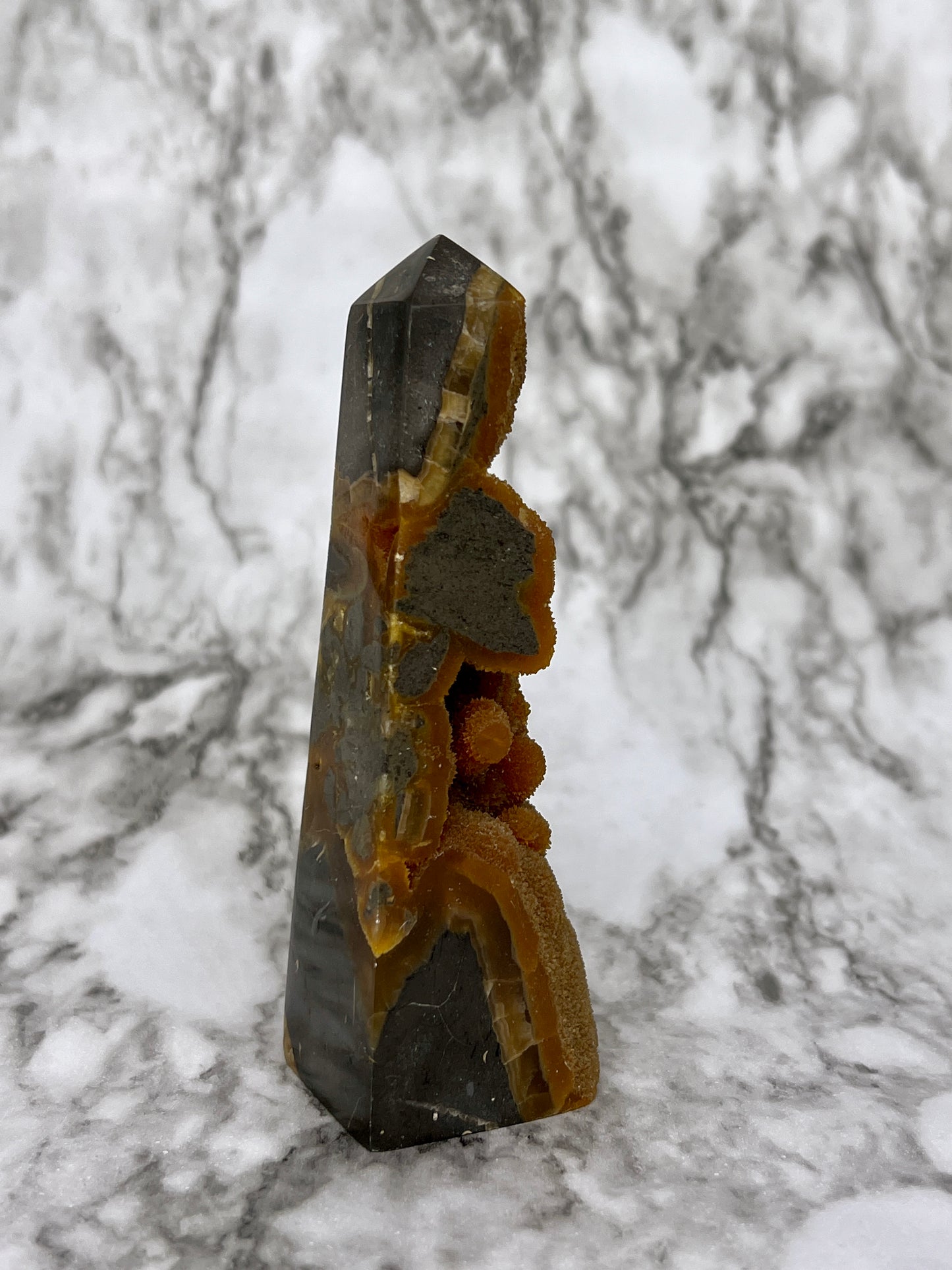 Septarian Druzy Tower