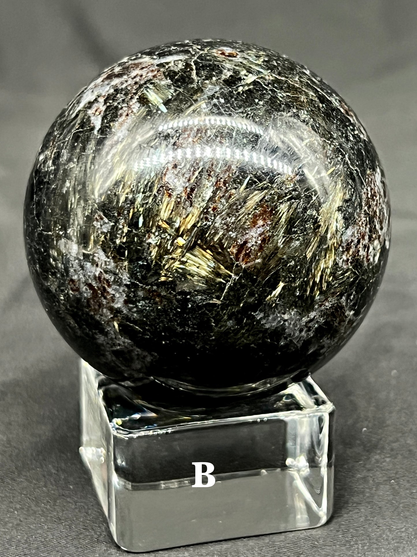 Fireworks Obsidian Sphere