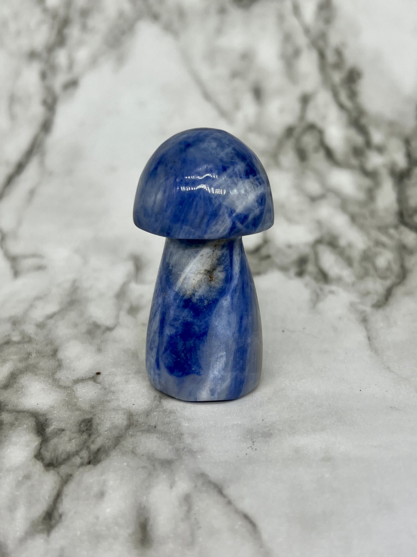 Afghanite Mushroom Carving