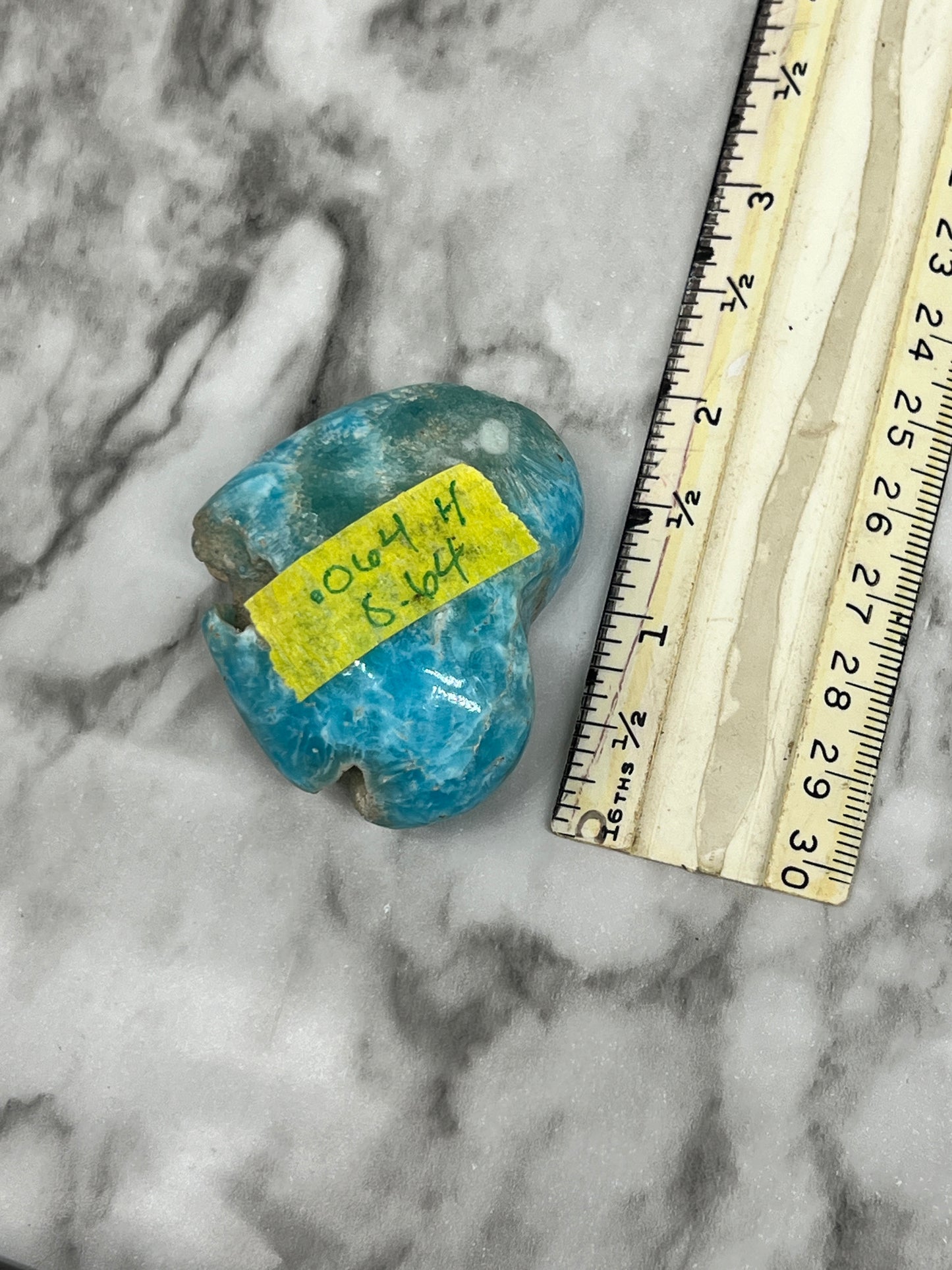 Blue Aragonite & Smithsonite Heart