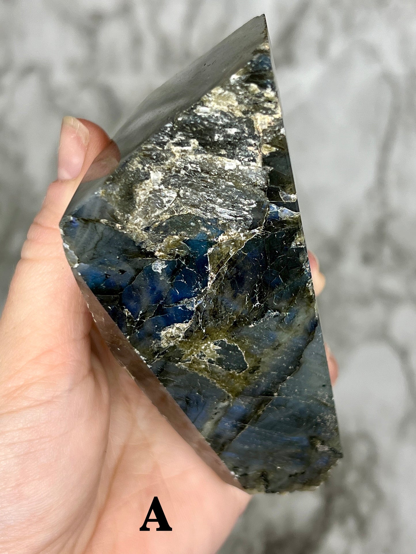 Labradorite Rough & Polished Freeform