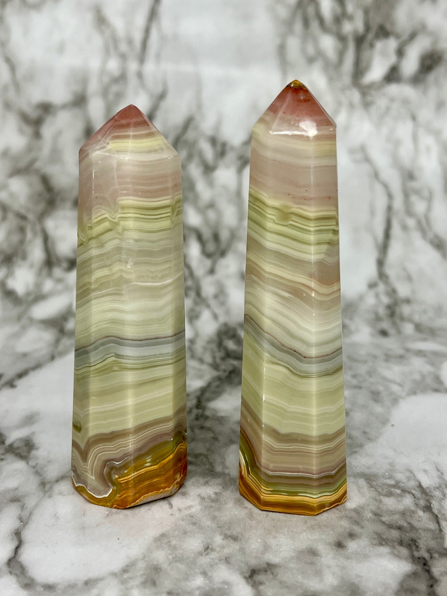 Pink Banded Onyx Point