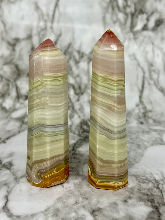 Pink Banded Onyx Point