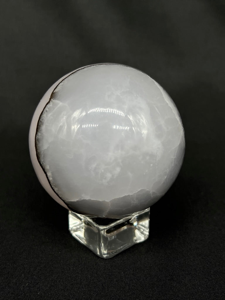UV-Reactive Smokey-Pink Mangano Sphere