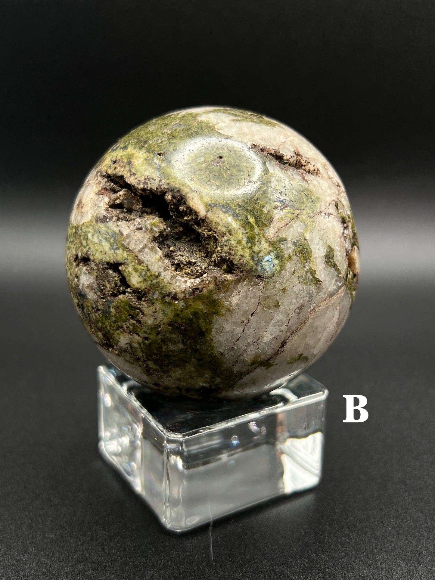 Epidote & Quartz Sphere