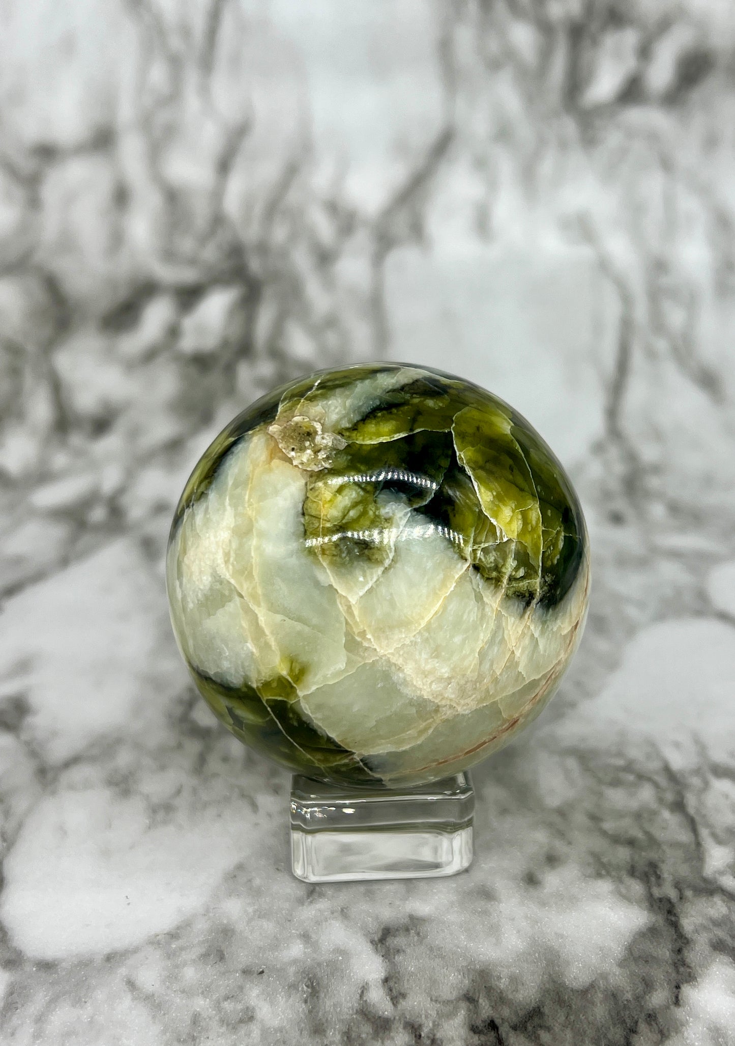 Rutile Serpentine Sphere