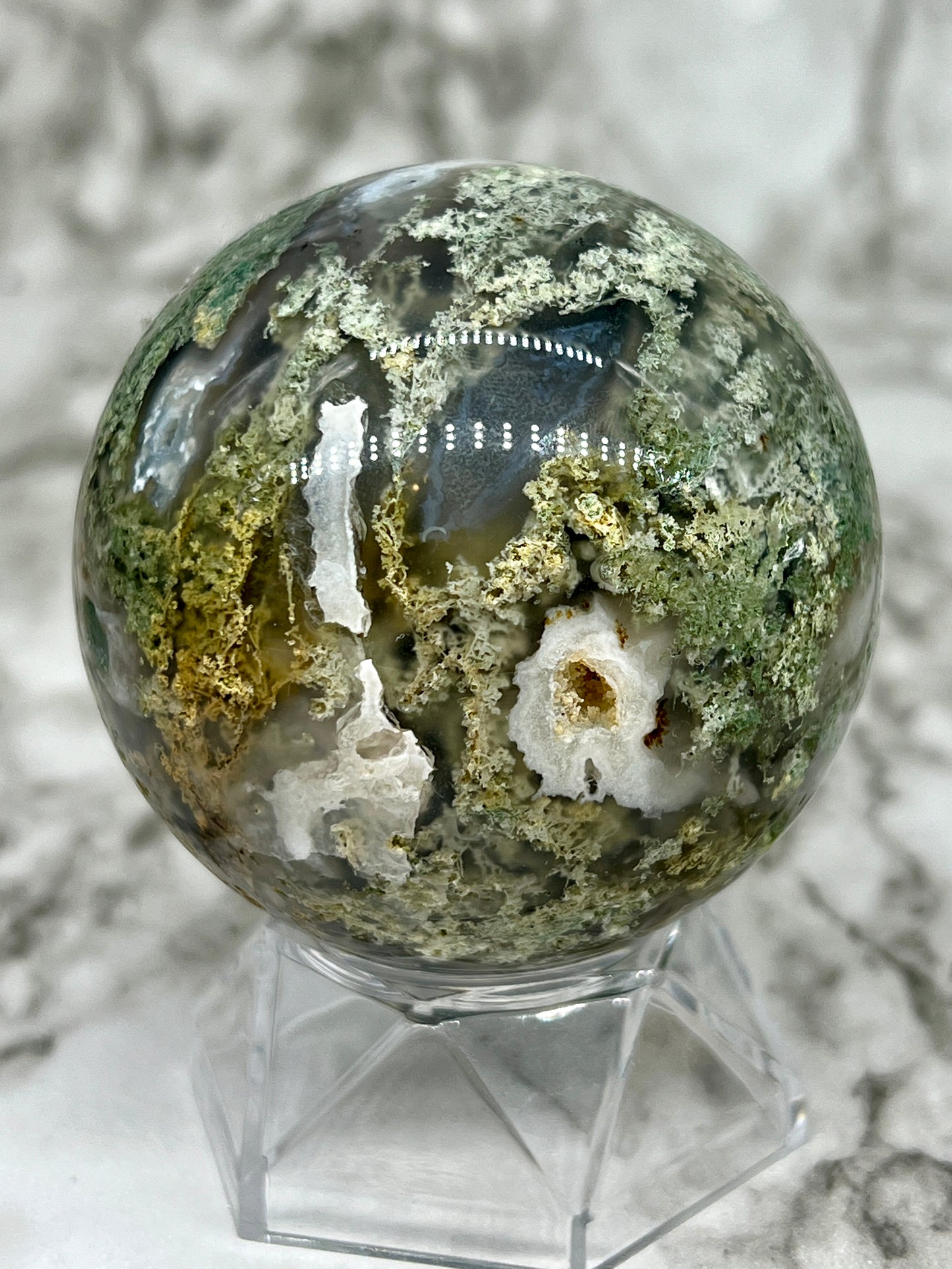 Moss Agate Sphere