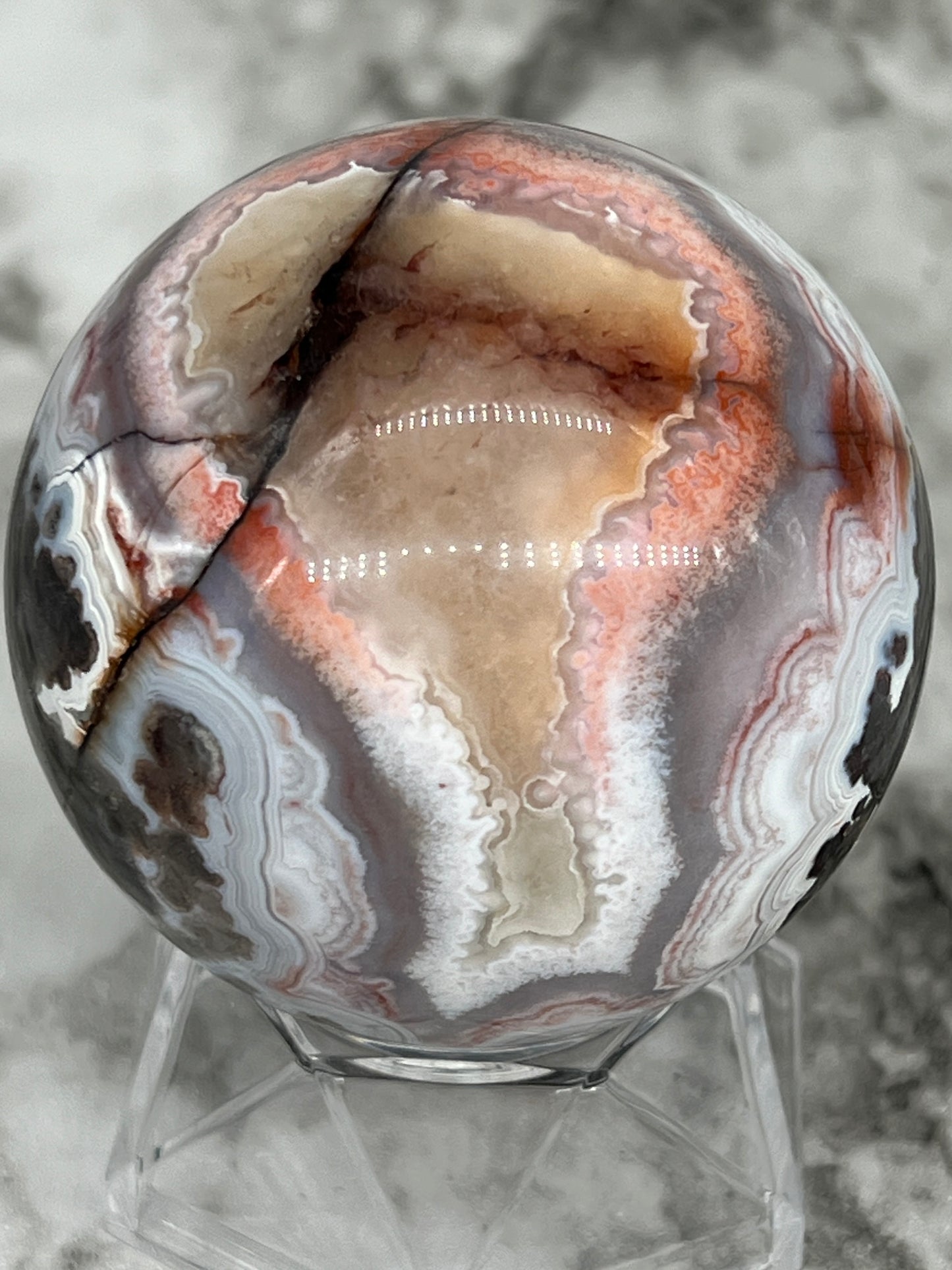 Mexico Crazy Lace Agate Sphere