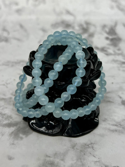 Aquamarine 6mm Bracelet