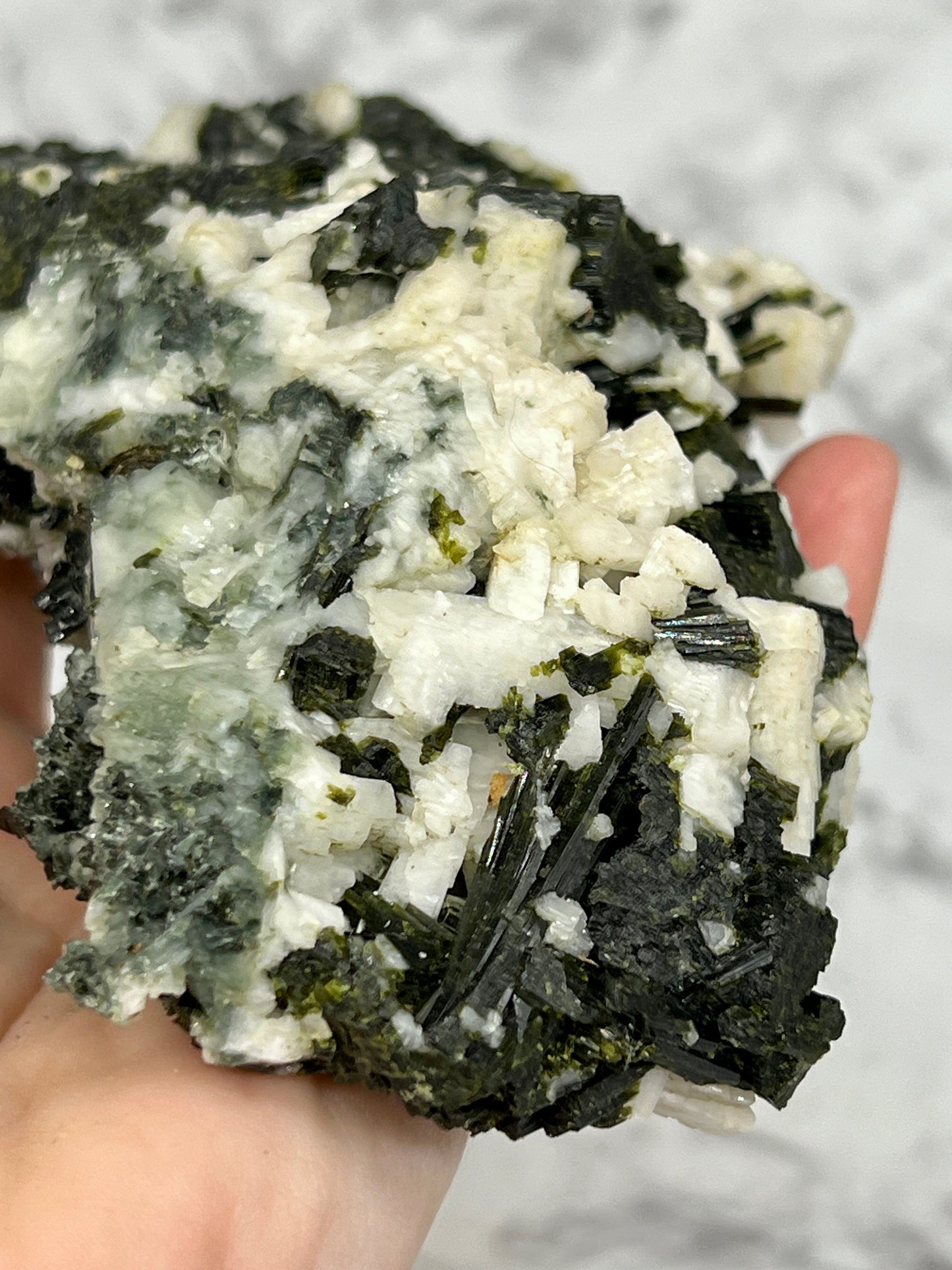 Black & Green Epidote Large Specimen