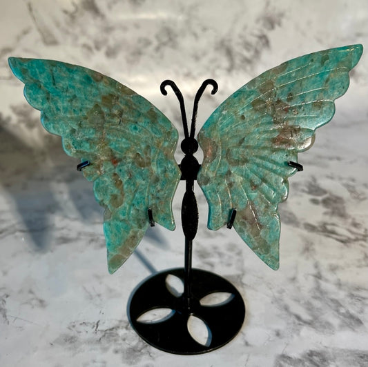 Aventurine Butterfly Carving