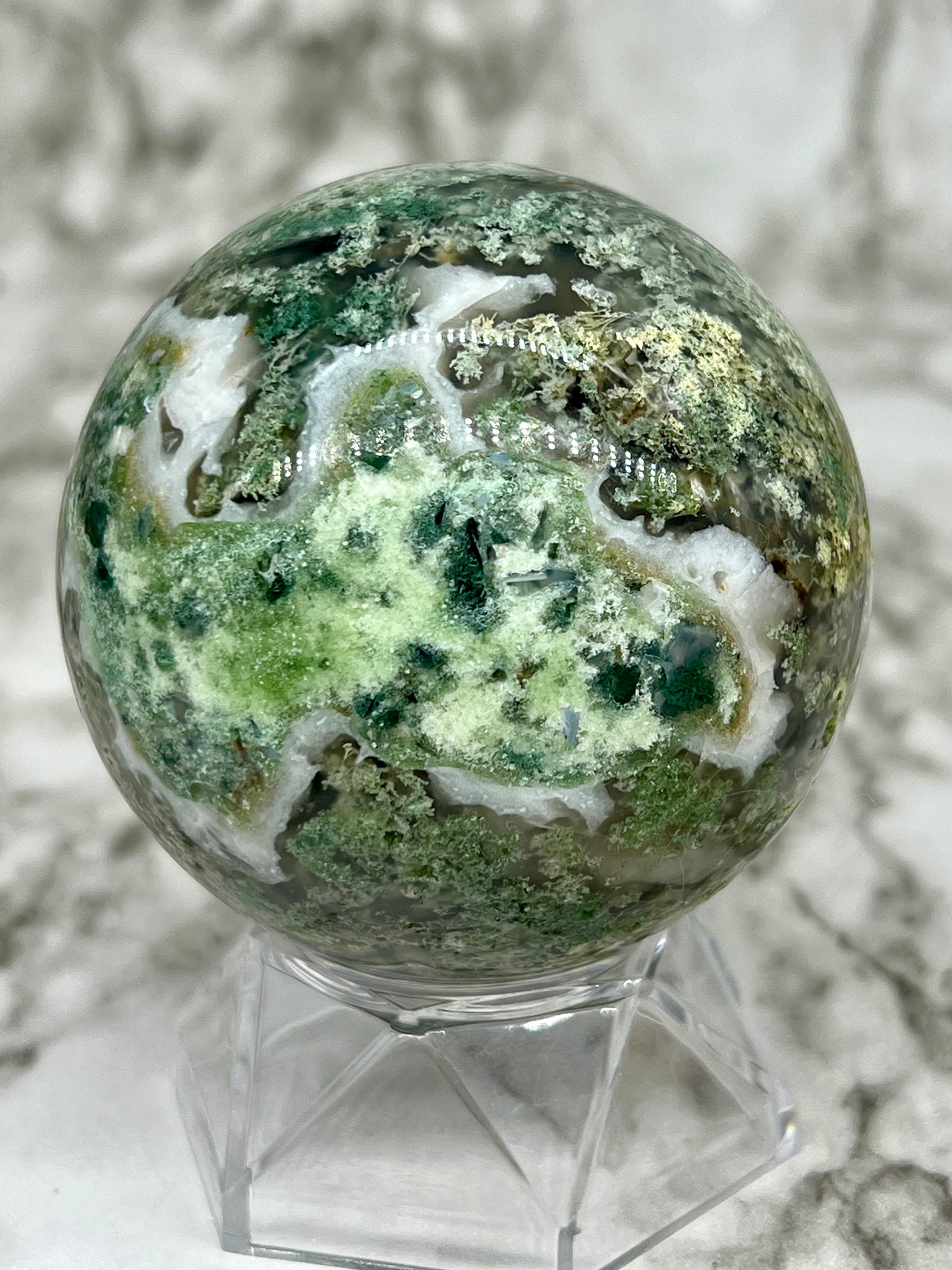 Moss Agate Sphere