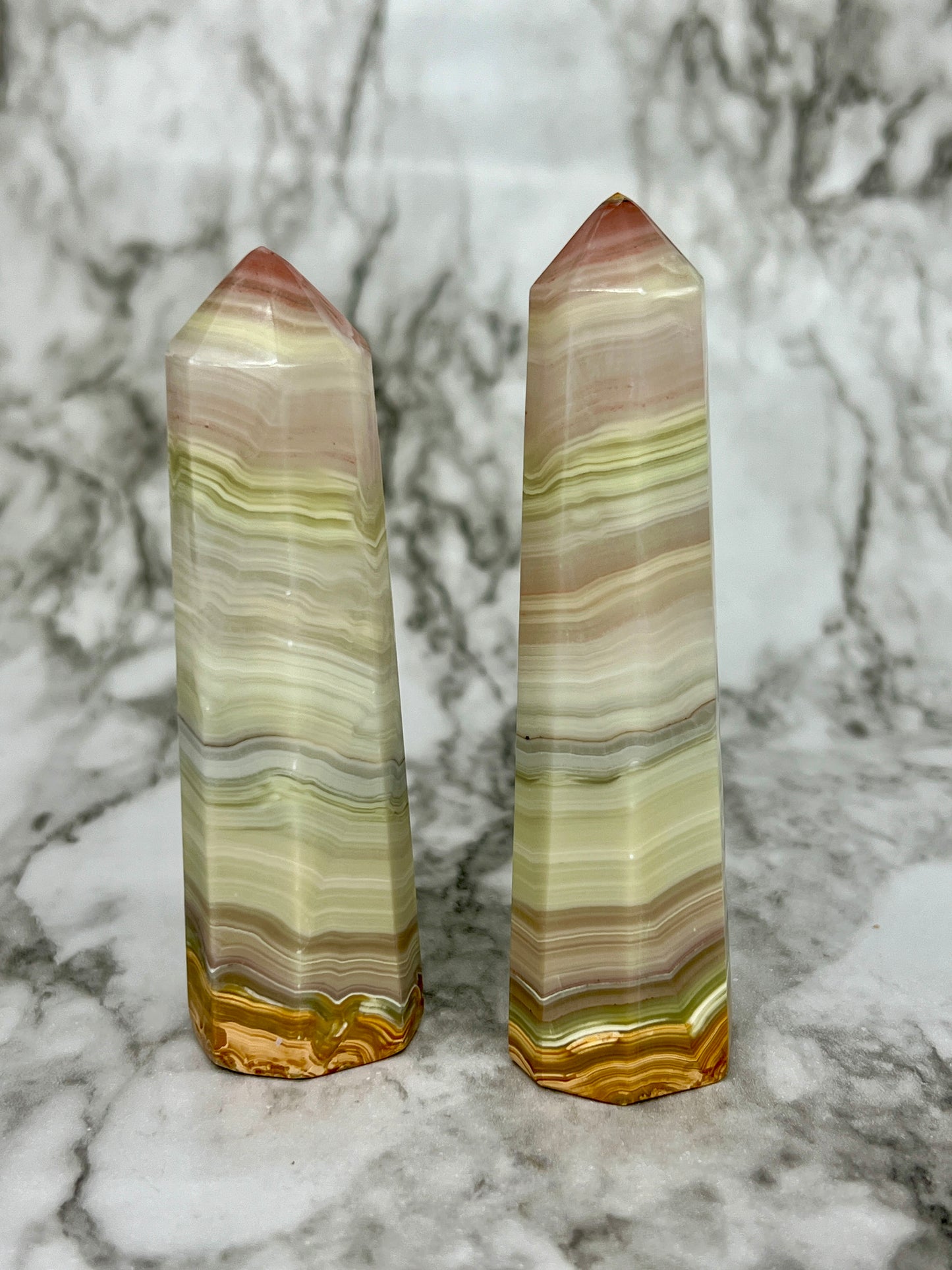 Pink Banded Onyx Point